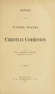 Cover of: Annals of the United States Christian commission