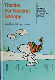 Cover of: Thanks for Nothing, Snoopy by Charles M. Schulz