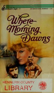Cover of: Where morning dawns