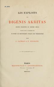 Cover of: Les exploits de Digénis Akritas: épopée byzantine du dixième siècle