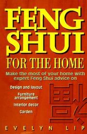 Cover of: Feng shui for the home