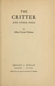 Cover of: The critter and other dogs