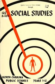 Cover of: Social studies, North Carolina public schools