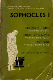 Cover of: Sophocles I