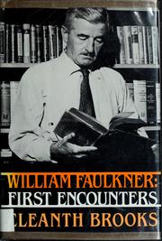 Cover of: William Faulkner, first encounters