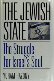 Cover of: The Jewish state by Yoram Hazony