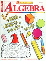 Cover of: Algebra, grades 7-9