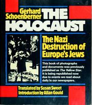 Cover of: The holocaust by Gerhard Schoenberner