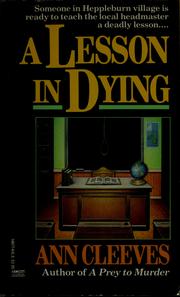 Cover of: A lesson in dying
