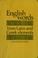 Cover of: English words from Latin and Greek elements