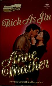 Cover of: Rich as sin by Anne Mather