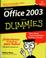 Cover of: Office 2003 para dummies