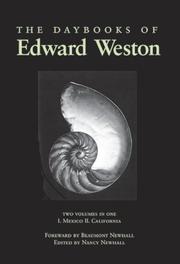 Cover of: The Daybooks of Edward Weston by Beaumont Newhall