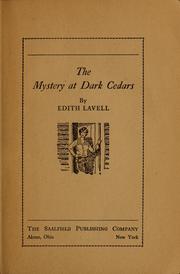 Cover of: The mystery at Dark Cedars