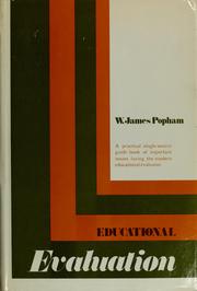 Cover of: Educational evaluation by Popham, W. James., W. James Popham