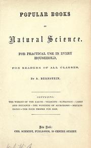 Cover of: Popular books on natural science.: For practical use in every household, for readers of all classes.