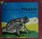 Cover of: What I like about toads.