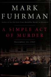 Cover of: A simple act of murder
