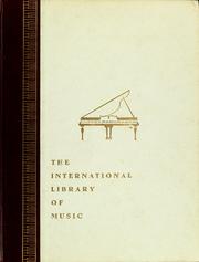 Cover of: The international library of music