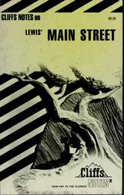 Cover of: Main Street: notes ...
