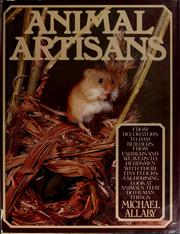 Cover of: Animal artisans