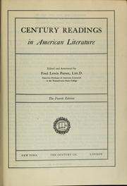 Cover of: Century readings in American literature