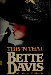 This 'n that by Bette Davis