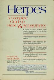 Cover of: Herpes: A Complete Guide to Relief and Reassurance