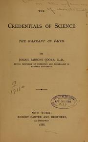 Cover of: The credentials of science the warrant of faith.