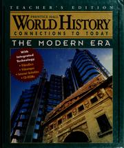 Cover of: World history: connections to today : the modern era
