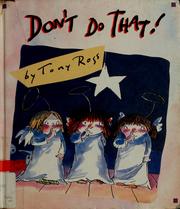 Cover of: Don't do that!