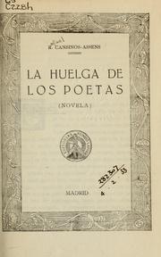 Cover of: La huelga de los poetas: novela