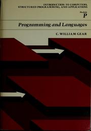 Cover of: Programming and languages