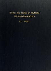 Cover of: Theory and design of counters and counting circuits