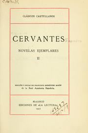 Cover of: Novelas ejemplares by Miguel de Cervantes Saavedra