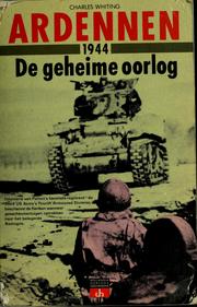 Cover of: Ardennen 1944: de geheime oorlog