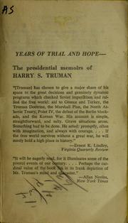 Cover of: Memoirs by Harry S. Truman by Harry S. Truman