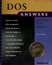 Cover of: DOS answers: certified tech support