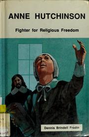 Cover of: Anne Hutchinson: fighter for religious freedom