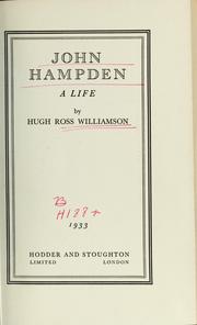 Cover of: John Hampden: a life