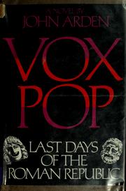 Cover of: Vox pop: Last days of the Roman Republic