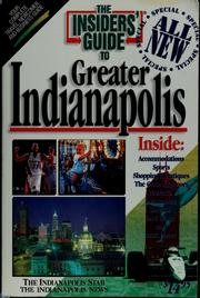 Cover of: The Insiders' Guide to greater Indianapolis