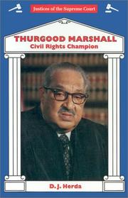 Cover of: Thurgood Marshall by D. J. Herda
