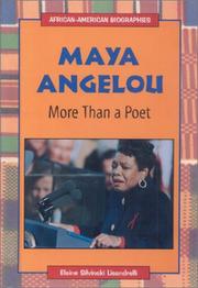 Cover of: Maya Angelou: more than a poet