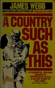 Cover of: A country such as this by James Webb