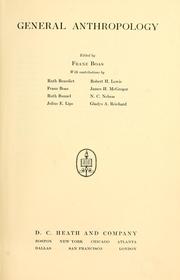 Cover of: General anthropology by Franz Boas