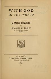 Cover of: With God in the world: a series of papers