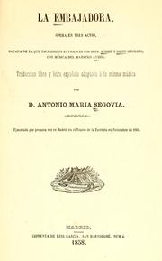 Cover of: La embajadora: ópera en tres actos