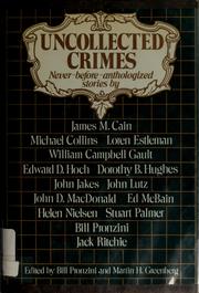 Cover of: Uncollected crimes