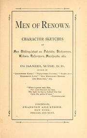 Men of renown by Daniel Wise